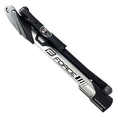 攜帶式含氣嘴自行車打氣筒, 1個, 黑色+銀色