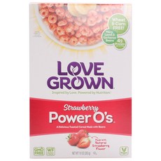 LOVE GROWN Strawberry Power O's草莓甜甜圈脆片, 1盒, 283g