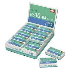 MAX 美克司 訂書針 No.10-1M 20盒入, 1組, 10針號