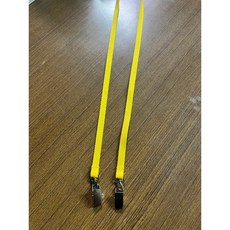 【富巨金】10mm高速帶雙頭配件識別證帶/證件帶/1cm寬高速帶/特多龍, 黃色