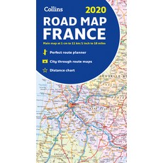 (英文圖書) Collins 2020 Road Map France 平裝版, 英文