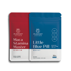Dr. Midnight 深夜營養師 藍色小丸子 馬卡體力大師 戰神之神組合包 (30錠/粒) 男性保健食品, 1套, 30顆