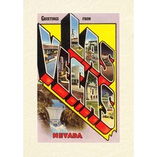 (英文圖書) Vintage Lined Notebook Greetings from Las Vegas Nevada 平裝版, Found Image Press, 英文