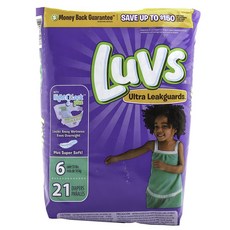 Luvs 防漏柔軟黏貼型尿布, 21片, 第6階段