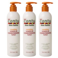 cantu 乳木果油柔順免沖洗護髮乳, 3個, 284g