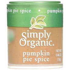 Simply Organic 南瓜派香料粉, 1罐, 13g
