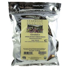 STARWEST 蒲公英根粉, 453.6克, 1個, 1入