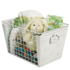 SPECTRUM 多樣化設計 Maclean 大象籃 廚房收納籃/籃子, 1個, 白色的