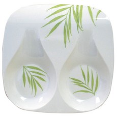 Corelle 康寧 雙人餐具架 餐具架, 1個, 竹葉