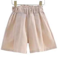 萱寶媽咪baby童裝館 女童褲裙，舒適透氣，鬆緊腰頭設計，安全防護，多場合適用