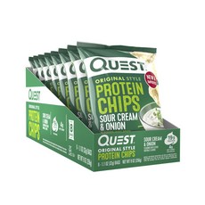 QUEST NUTRITION 蛋白馬鈴薯脆片 酸奶油洋蔥風味 8包入, 1盒