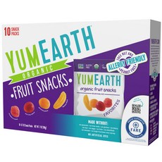YUMEARTH 水果軟糖 桃子味+櫻桃味+草莓味+香蕉味, 1盒, 198g