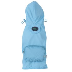 Fabdog 可收納狗狗雨衣, 淺藍色, 1個