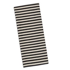 DESIGN IMPORTS 黑色條紋餐巾, 1個, 混色