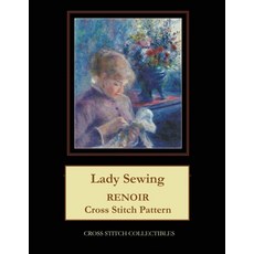(英文圖書) Lady Sewing: Renoir Cross Stitch Pattern 平裝版, Createspace Independent Pub..., 英文