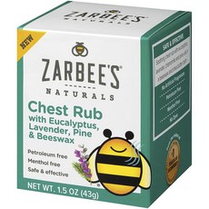 ZARBEE'S 嬰兒舒緩霜 桉樹薰衣草蜂蠟, 1罐, 43g