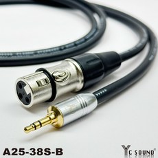 C SOUND 3.5mm轉XLR母卡農母音源線 麥克風轉接線 適用電腦手機相機, A25-38S-B,12m