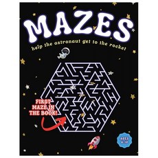 (英文圖書)Mazes: Space Theme Puzzle Book for Kids Ages 6-10 平裝版, Independently Published, 英文