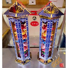 九品蓮花塔 - 祭祖拜塔/清明重陽/七月普渡, 一對（兩支）