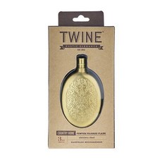 TWINE 鄉村家園紋不鏽鋼酒壺 88.7ml, 1個, 金子