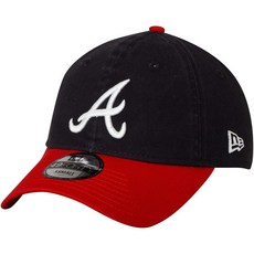 MLB亞特蘭大勇士隊New Era男款Patched帽, 海軍藍