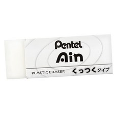 Pentel 飛龍文具 Ain 塑膠擦 超黏屑型 L, 1個, 白色