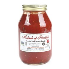 Michaels of Brooklyn 羅勒無麩質義大利番茄醬, 1個, 907克