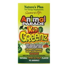 Natures Plus Animal Parade活力補充錠 熱帶水果味, 1瓶, 90顆