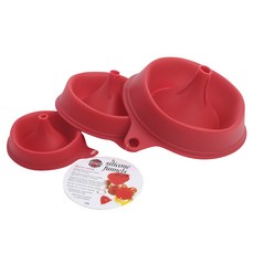 NORPRO 矽膠漏斗漏斗 3 件套, 1個, 紅色的