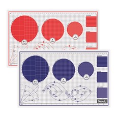 Tovolo 精密切割墊塑料砧板 2 件裝, 混色