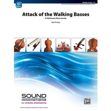(英文圖書) Attack of the Walking Basses: A Halloween Bass-Tacular Conductor Score & Parts 平裝版, Alfred Music, 英文
