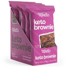 KISS MY KETO 布朗尼蛋白能量棒, 6包, 45g