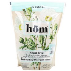hom 通用洗碗機洗滌劑片無味, 32件, 16克