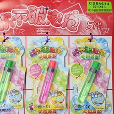吹不破泡泡水 細長卡裝 兒童戶外玩具, 多色, 1個