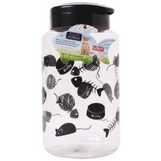 LIXIT 印花寵物飼料儲存罐 1.58kg, 1個, 1.58公斤