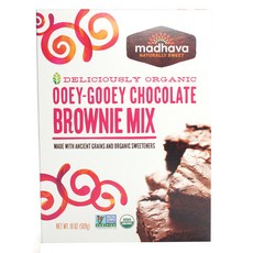 madhava NATURALLY SWEET 美味烤 Ui 巧克力布朗尼混合素食, 1個, 509克