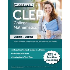 (英文圖書) CLEP College Mathematics 2022-2023: Study Guide with 325+ Math Practice Test Questions [6th E... 平裝版, Accepted, Inc., 英文