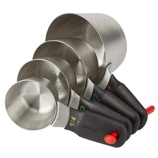 goodcook Touch 附舒適握柄不鏽鋼量杯4件組, 1個