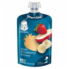Gerber 嘉寶 水果泥 99g, 蘋果草莓香蕉口味, 1包