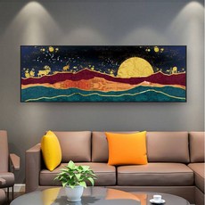 森活小飾 Lifedecor 黎明之光掛畫 台灣製造 快速出貨 居家裝飾畫, A款-木紋框,120*40CM