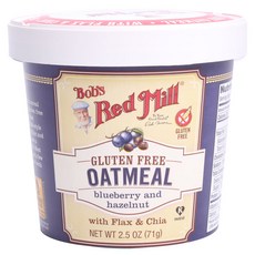 Bob's Red Mill 無麩質燕麥 藍莓&榛果, 藍莓和榛子, 1個