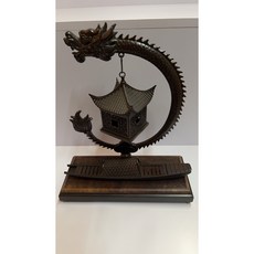 古銅龍騰小吊爐