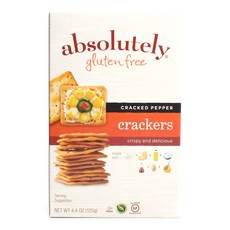 ABSOLUTELY GLUTEN FREE 無麩質餅乾 碎胡椒口味, 1盒, 125g