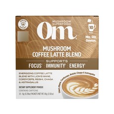 Om 蘑菇拿鐵咖啡混合物, 1個, 80g