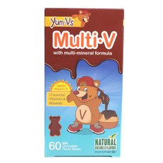 yumV's 維他命D加鈣牛奶巧克力熊, 1盒, 60顆