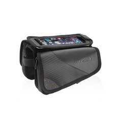 IBERA碳纖紋上管馬鞍袋IB-TB11(單車包/自行車前包/腳踏車上管袋/前置物袋/車手袋/台灣製), 詳見包裝, 詳見包裝