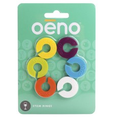 oenophilia 酒杯杯柄環飲料吊飾 6 件裝, 1個