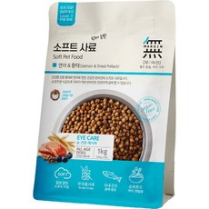無in 狗飼料 頂級無穀軟飼料 1kg 韓國產 寵物軟糧 牛肉明太魚配方 全犬糧, 鮭魚+鱈魚