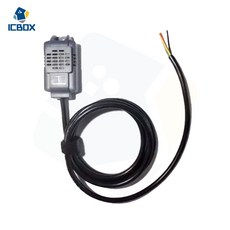 ICBOX 溫濕度變送器 傳感器 工業級高精度 溫濕度監測器 Modbus RS485, Black, 1