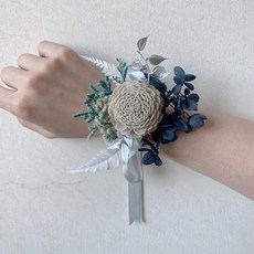 ONEDAY 太陽玫瑰 胸花 手作乾燥花 永生花 手腕花 婚禮飾品 新郎胸花 婚禮裝飾 新娘胸花 索拉花 手捧花, 灰色